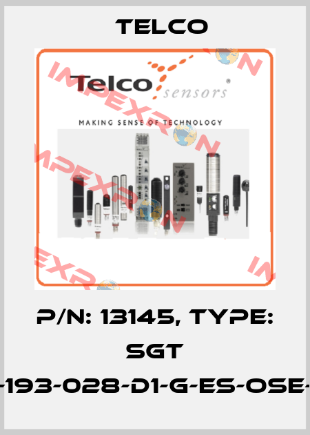 p/n: 13145, Type: SGT 15-193-028-D1-G-ES-OSE-15 Telco