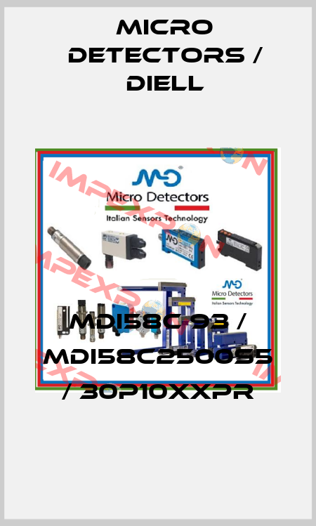 MDI58C 93 / MDI58C2500S5 / 30P10XXPR
 Micro Detectors / Diell