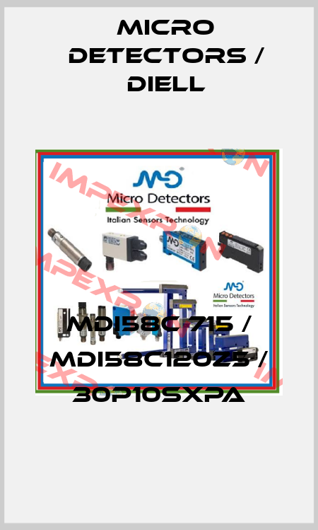 MDI58C 715 / MDI58C120Z5 / 30P10SXPA
 Micro Detectors / Diell