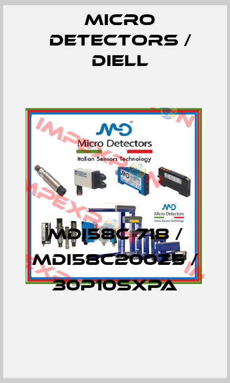 MDI58C 718 / MDI58C200Z5 / 30P10SXPA
 Micro Detectors / Diell