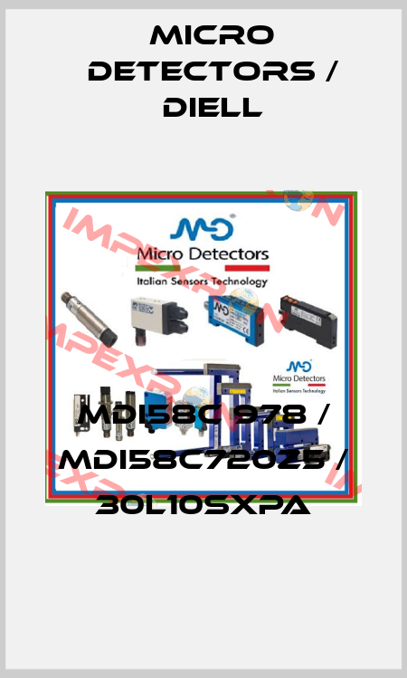 MDI58C 978 / MDI58C720Z5 / 30L10SXPA
 Micro Detectors / Diell
