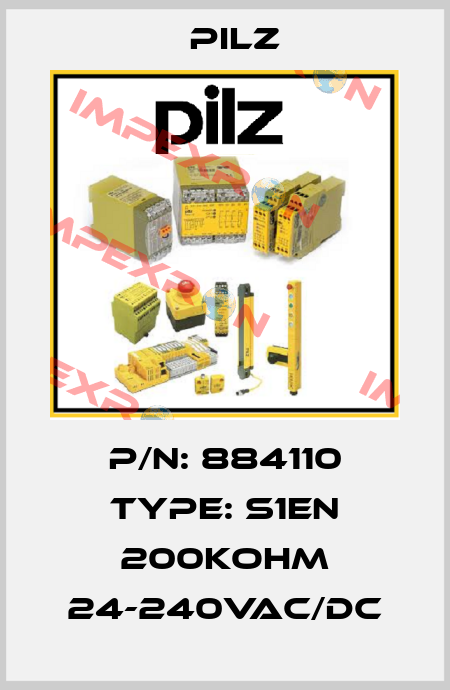 P/N: 884110 Type: S1EN 200KOhm 24-240VAC/DC Pilz