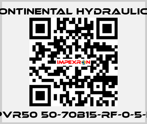 PVR50 50-70B15-RF-0-5-L Continental Hydraulics
