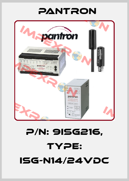 p/n: 9ISG216, Type: ISG-N14/24VDC Pantron