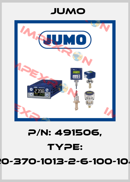P/N: 491506, Type: 902815/20-370-1013-2-6-100-104-24/000 Jumo