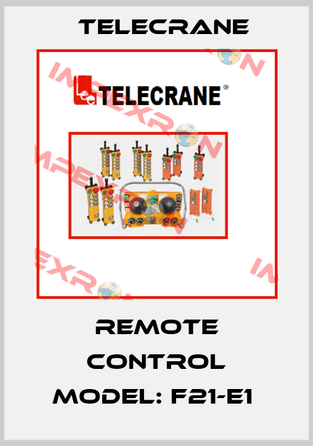 Remote Control Model: F21-E1  Telecrane