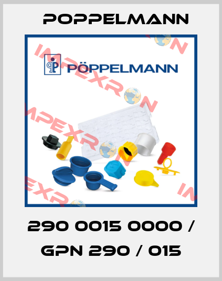 290 0015 0000 / GPN 290 / 015 Poppelmann