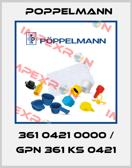 361 0421 0000 / GPN 361 KS 0421 Poppelmann
