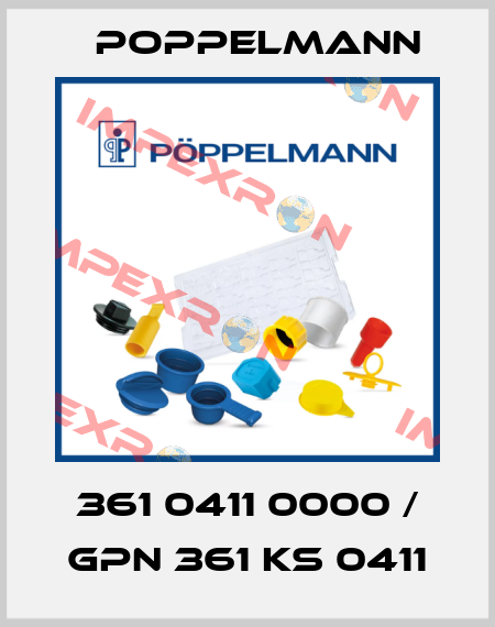 361 0411 0000 / GPN 361 KS 0411 Poppelmann