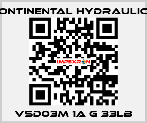 VSD03M 1A G 33LB Continental Hydraulics