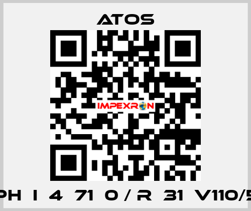 DPH  I  4  71  0 / R  31  V110/50 Atos
