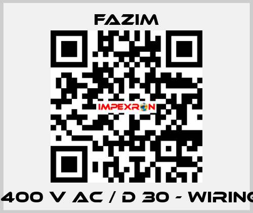 FTT / 400 V AC / D 30 - WIRING 1.5M Fazim