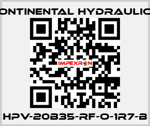 HPV-20B35-RF-O-1R7-B Continental Hydraulics