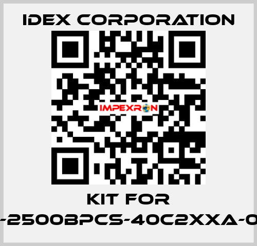 Kit for VFP-2500BPCS-40c2xxa-0092 IDEX Corporation