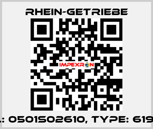 P/N.: 0501S02610, Type: 619081 Rhein-Getriebe