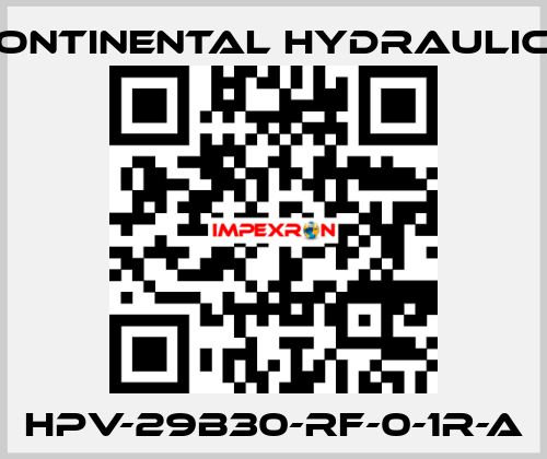 HPV-29B30-RF-0-1R-A Continental Hydraulics