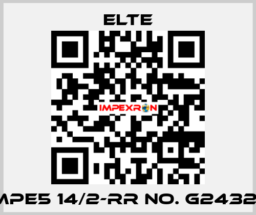 TMPE5 14/2-RR NO. G24328  Elte