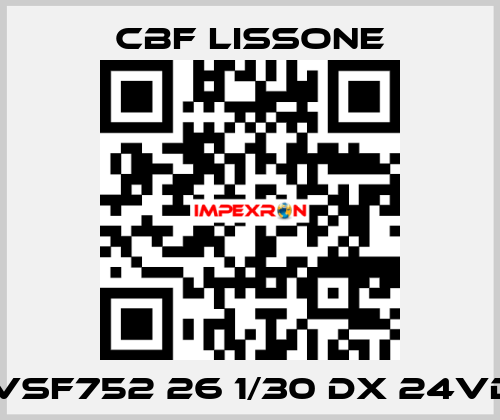 MVSF752 26 1/30 DX 24VDC CBF LISSONE