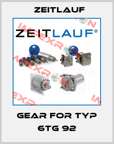 Gear for Typ 6tg 92 Zeitlauf