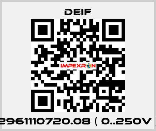 2961110720.08 ( 0..250V ) Deif