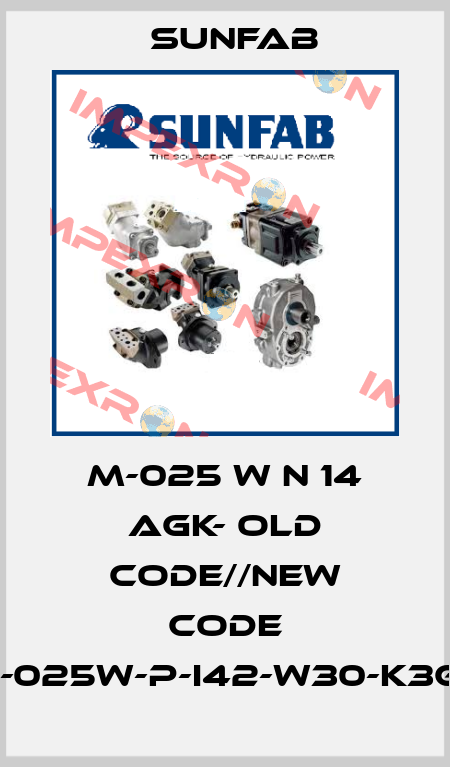 M-025 W N 14 AGK- old code//new code SCM-025W-P-I42-W30-K3G-100 Sunfab