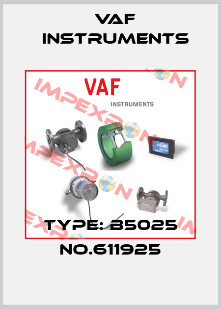 Type: B5025 No.611925 VAF Instruments