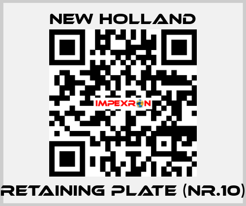 Retaining plate (Nr.10) New Holland