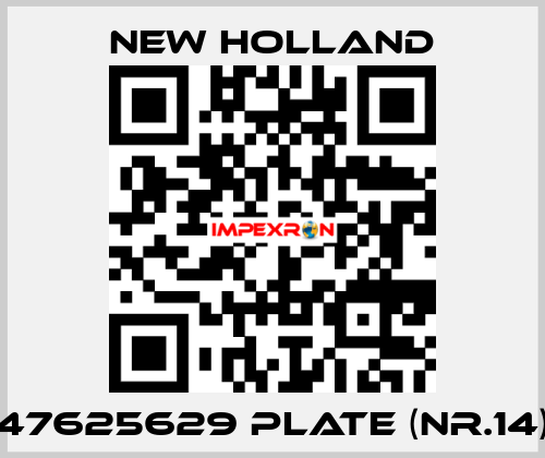 47625629 plate (nr.14) New Holland