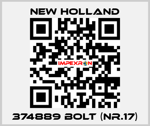 374889 bolt (Nr.17) New Holland