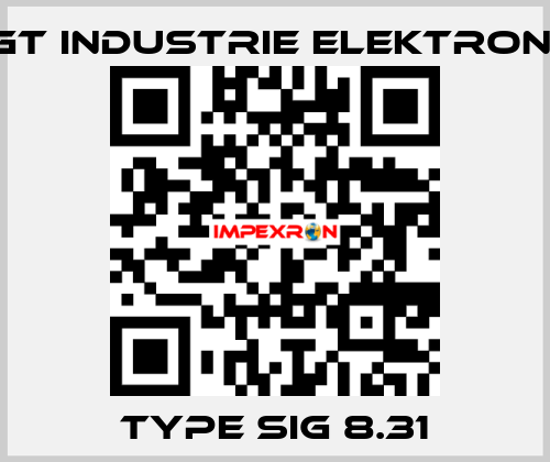 Type SIG 8.31 EGT Industrie elektronik