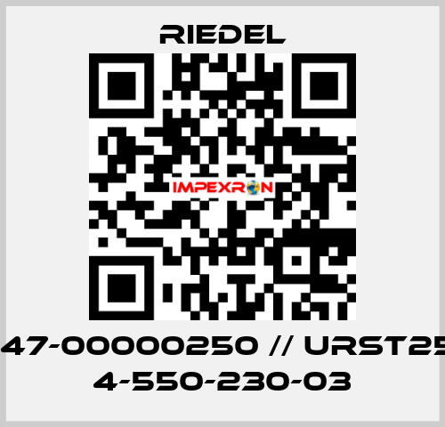 0147-00000250 // URST250 4-550-230-03 Riedel