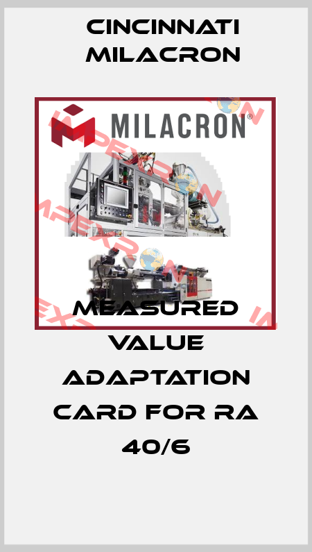 measured value adaptation card for RA 40/6 Cincinnati Milacron