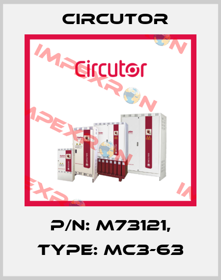 P/N: M73121, Type: MC3-63 Circutor