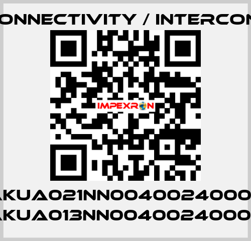 AKUA021NN00400240000 (AKUA013NN00400240000) TE Connectivity / Intercontec