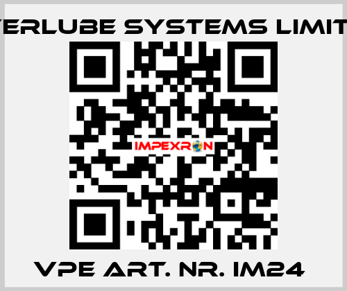 VPE ART. NR. IM24  Interlube Systems Limited