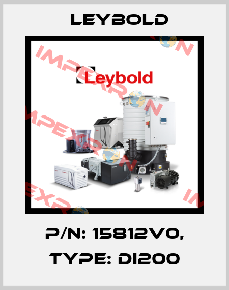 P/N: 15812V0, Type: DI200 Leybold