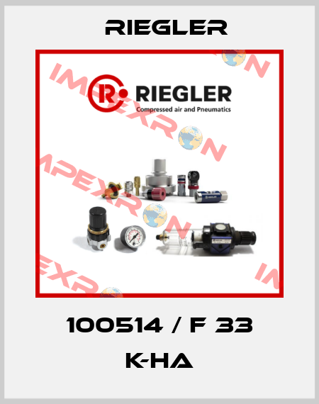 100514 / F 33 K-HA Riegler