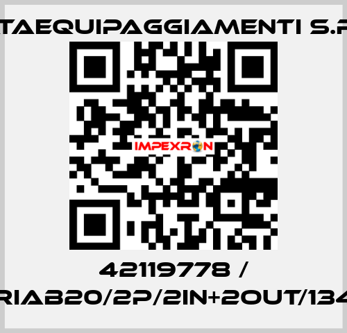 42119778 / CRIAB20/2P/2IN+2OUT/1340 EATAequipaggiamenti s.r.l.