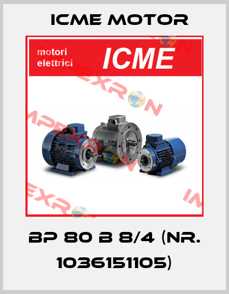 BP 80 B 8/4 (Nr. 1036151105) Icme Motor
