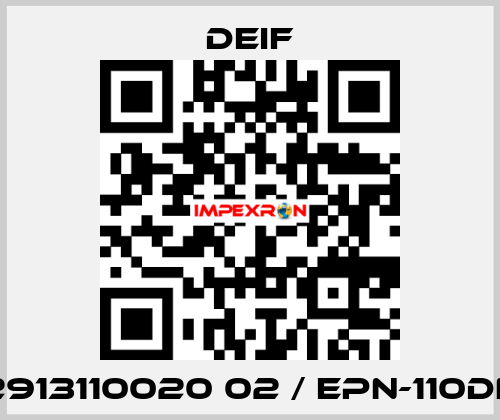 2913110020 02 / EPN-110DN Deif