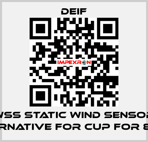 WSS STATIC WIND SENSOR (ALTERNATIVE FOR CUP FOR 879.3)  Deif