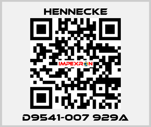 D9541-007 929A Hennecke