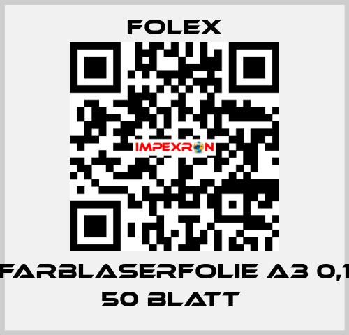 X-475 FARBLASERFOLIE A3 0,100MM 50 BLATT  Folex