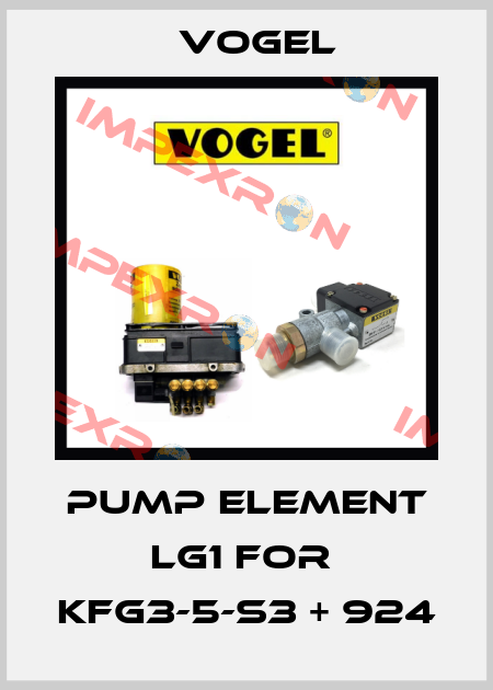 PUMP ELEMENT LG1 for  KFG3-5-S3 + 924 Vogel