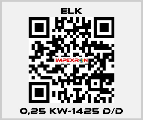 0,25 KW-1425 D/D ELK