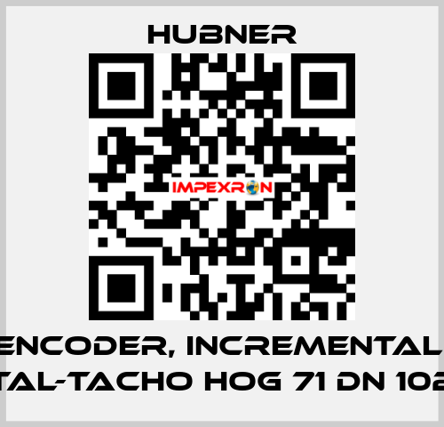 Encoder, Incremental, Digital-Tacho HOG 71 DN 1024 CI HUBNER