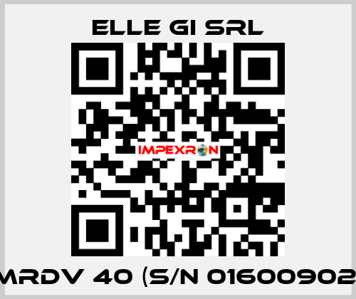 MRDV 40 (S/N 01600902) ELLE GI SRL