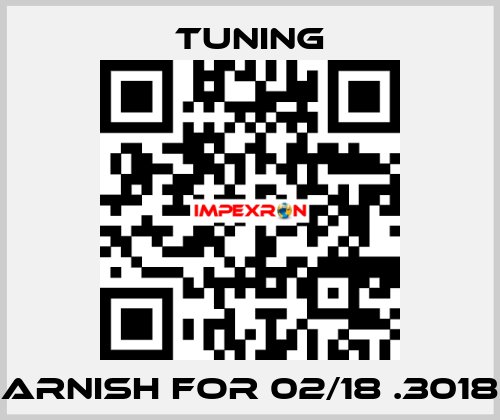 Garnish for 02/18 .30188 Tuning