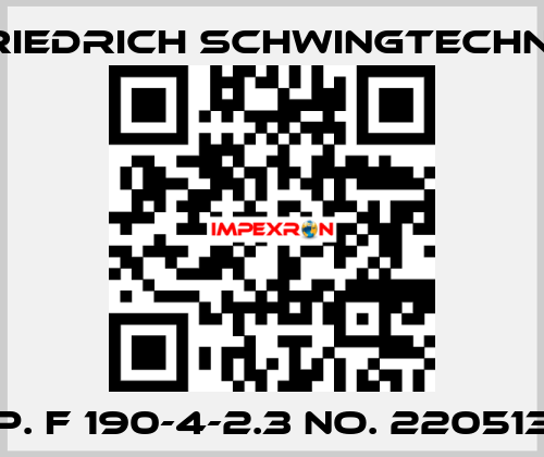 Typ. F 190-4-2.3 No. 22051324 Friedrich Schwingtechnik