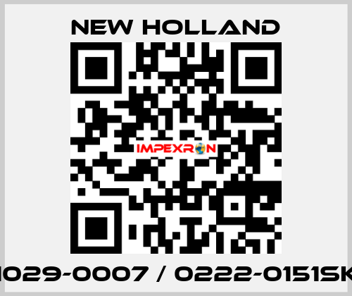 1029-0007 / 0222-0151SK New Holland